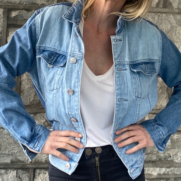 PacSun Two-Tone Trucker Jean Jacket. - Picture 8 of 9